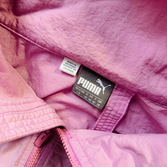 Puma Lavender Cropped Boxy Windbreaker | Size Large - Picture 2 of 3